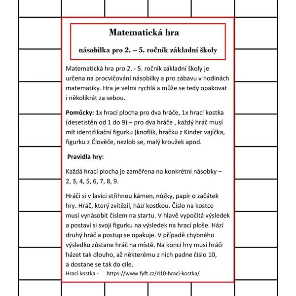 Násobení s 5