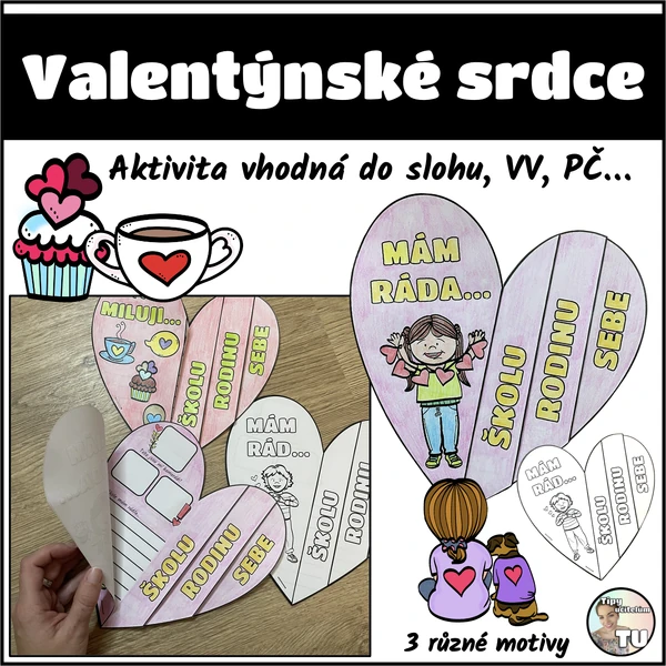 Valentýnské srdce - tvoření
