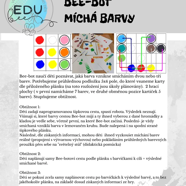 BEE-BOT MÍCHÁ BARVY