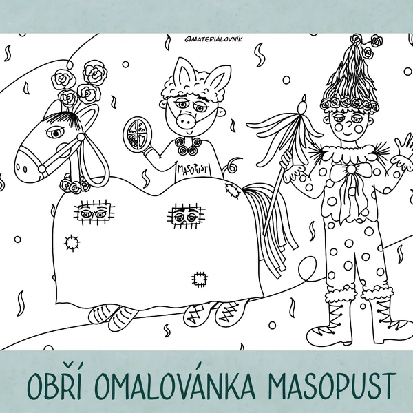 Obří omalovánka - Masopust
