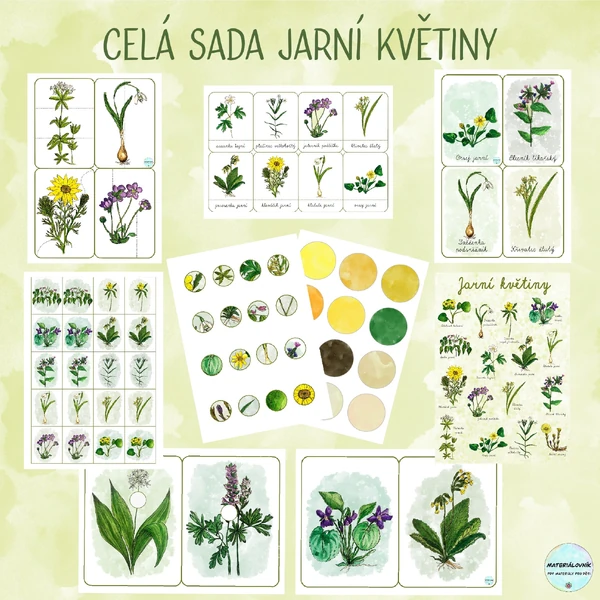 Jarní květiny - Celá sada