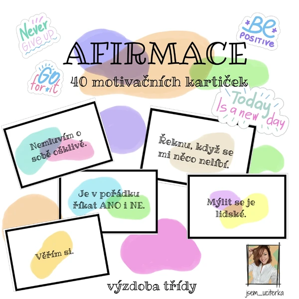 AFIRMACE - motivační kartičky 