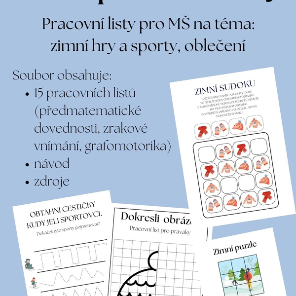 Zimní pracovní listy