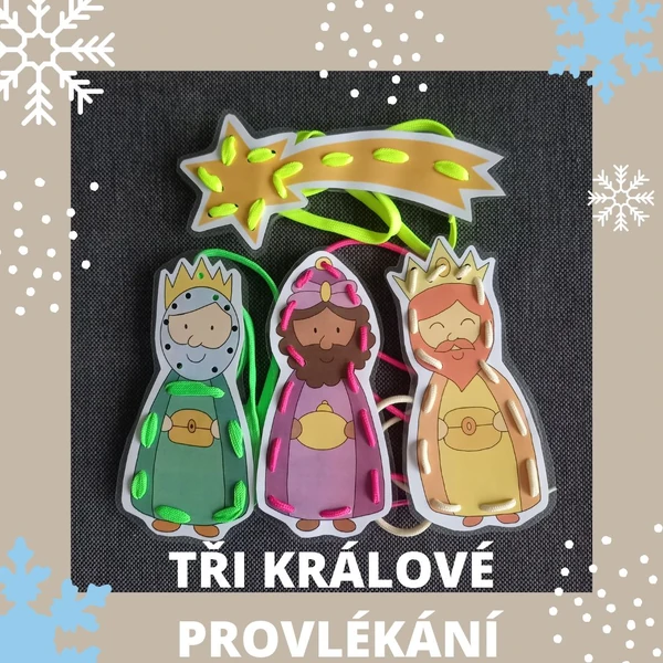 Legenda o Třech králích s provlékáním (vyšíváním)