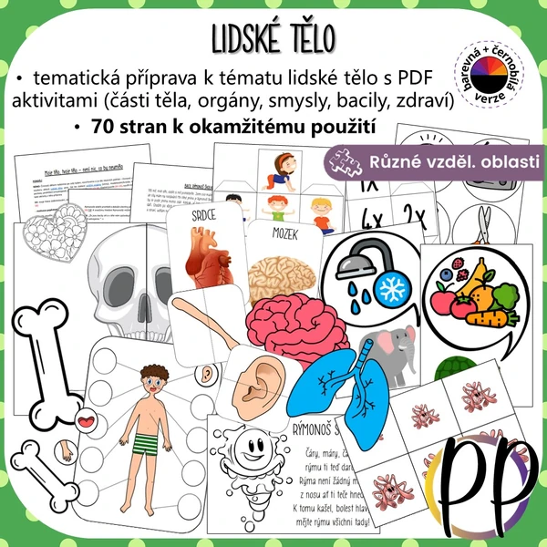 Lidské tělo - tematická příprava s aktivitami