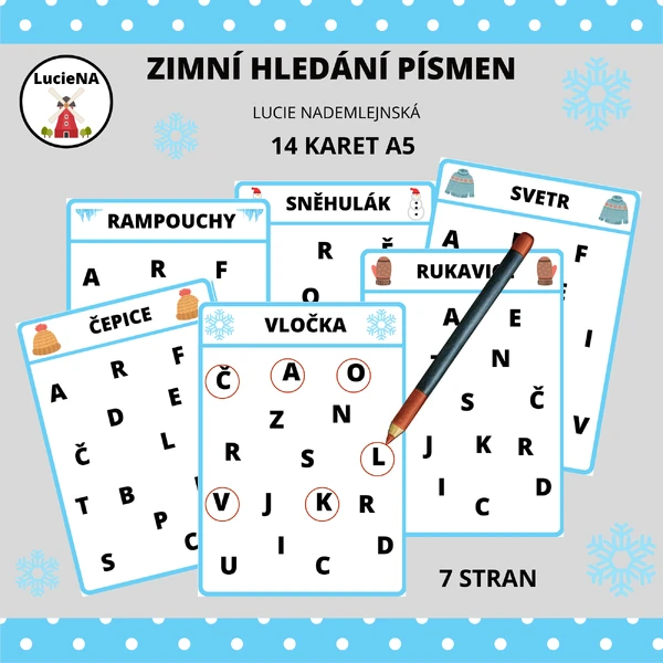 ZIMNÍ HLEDÁNÍ PÍSMEN