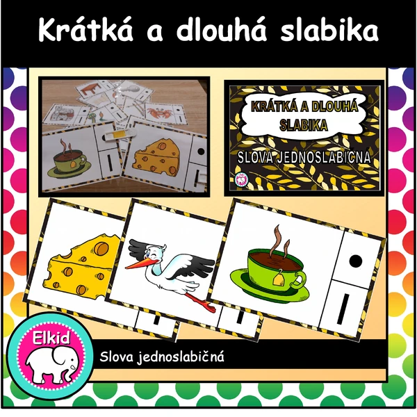Krátká a dlouhá slabika - slova jednoslabičná