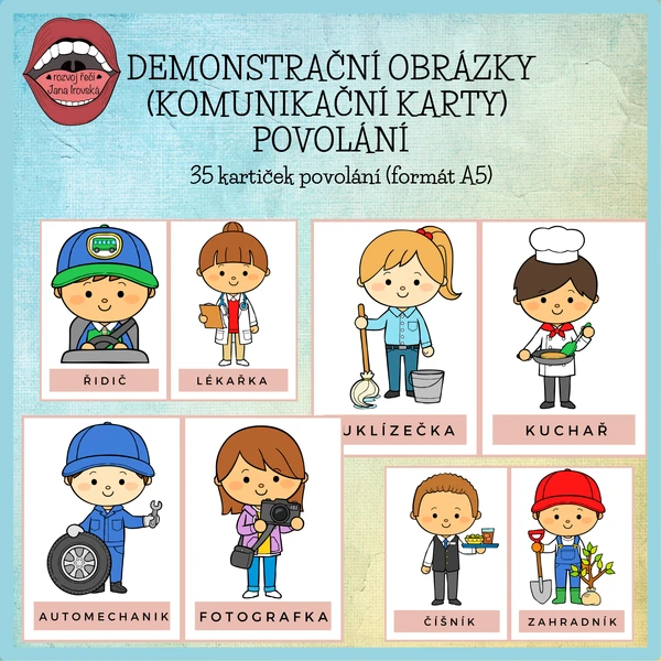 POVOLÁNÍ: Demonstrační obrázky (komunikační karty) 