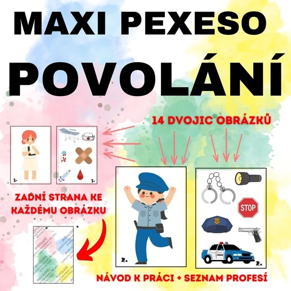 Povolání - MAXI PEXESO