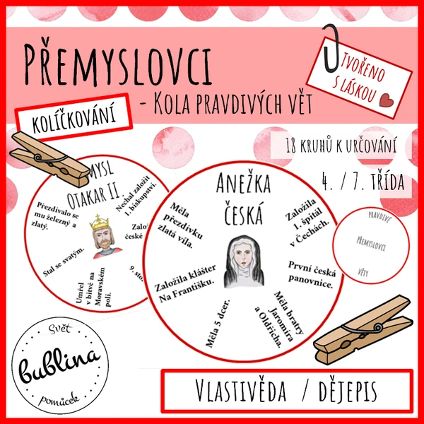 Přemyslovci – kola pravdivých vět