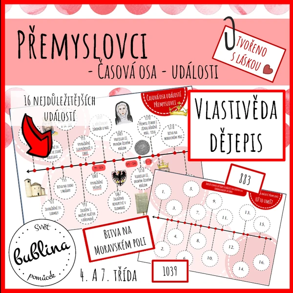 Přemyslovci - časová osa - události
