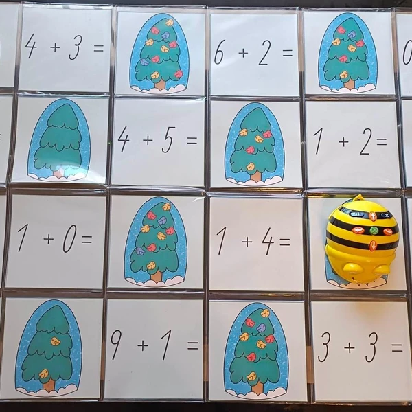 Sčítání a odčítání ptáčků do 10 s Bee-Botem