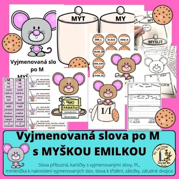 Vyjmenovaná slova po M. MYŠKA EMILKA - TEMATICKÁ VÝUKA.