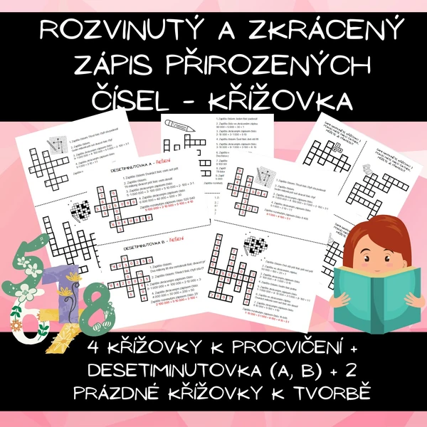 Zápis v desítkové soustavě - křížovky