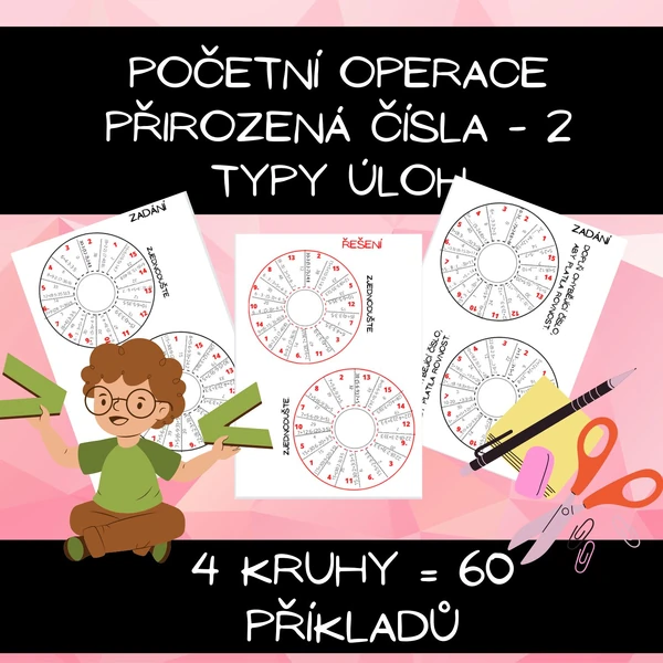 Početní operace se závorkami - přirozená čísla 