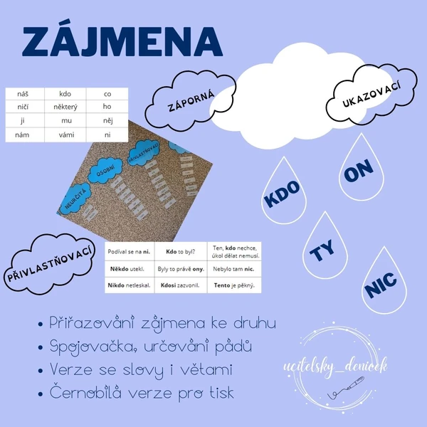 Zájmena - přiřazování