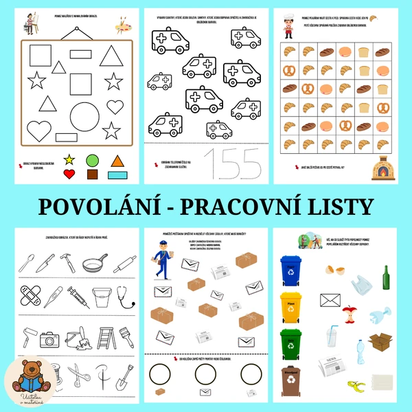 Povolání - pracovní listy