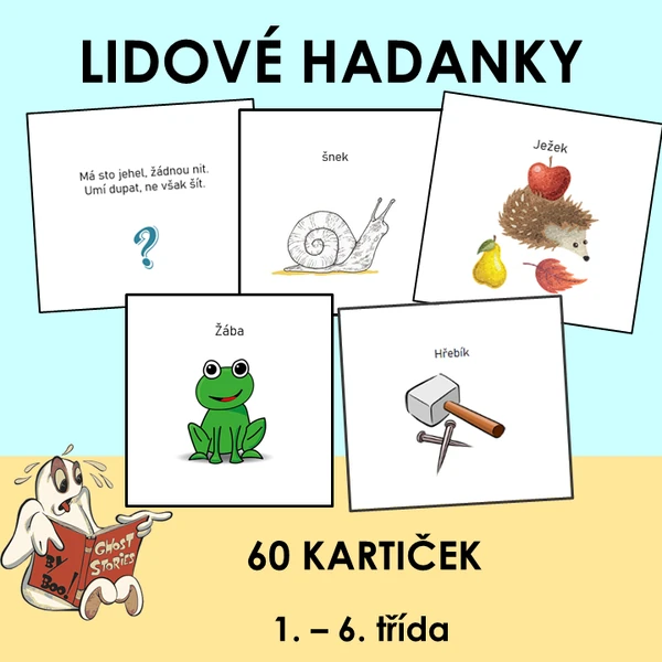 Dětské lidové hádanky na kartičkách