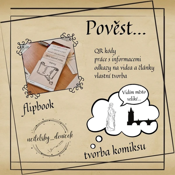Pověst - flipbook, komiks
