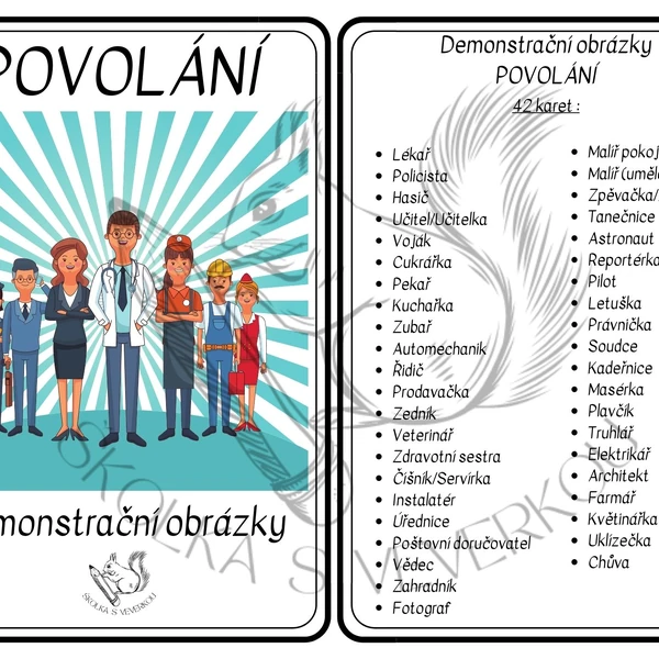 POVOLÁNÍ - demonstrační obrázky
