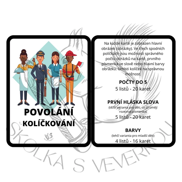 POVOLÁNÍ - kolíčkování