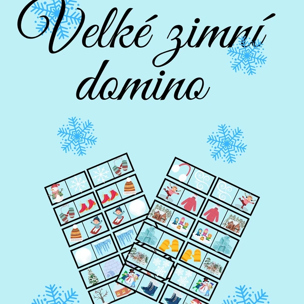 ❄️❄️VELKÉ ZIMNÍ DOMINO DO HERNY ❄️❄️