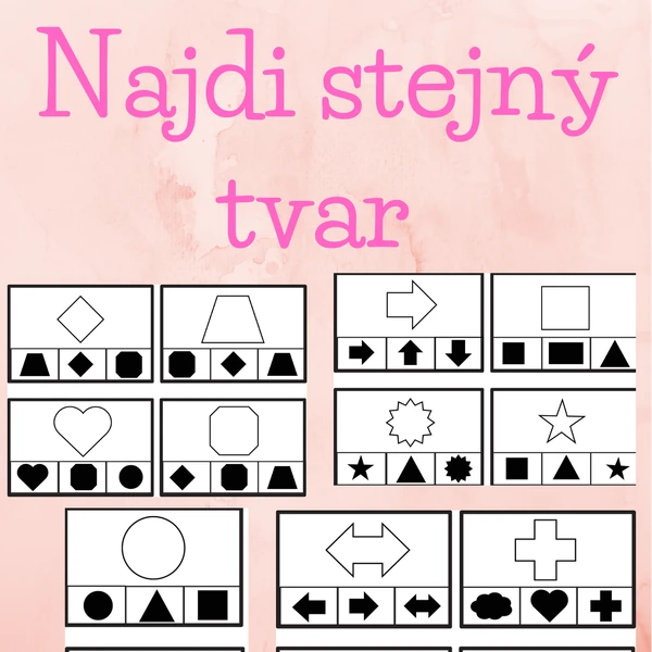 Kolíčkování - geometrické tvary