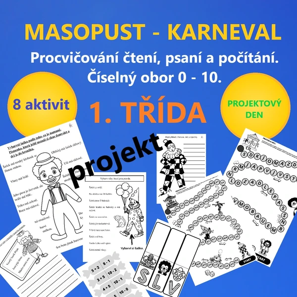 MASOPUST - KARNEVAL - PROJEKTOVÝ DEN - učíme se a bavíme se