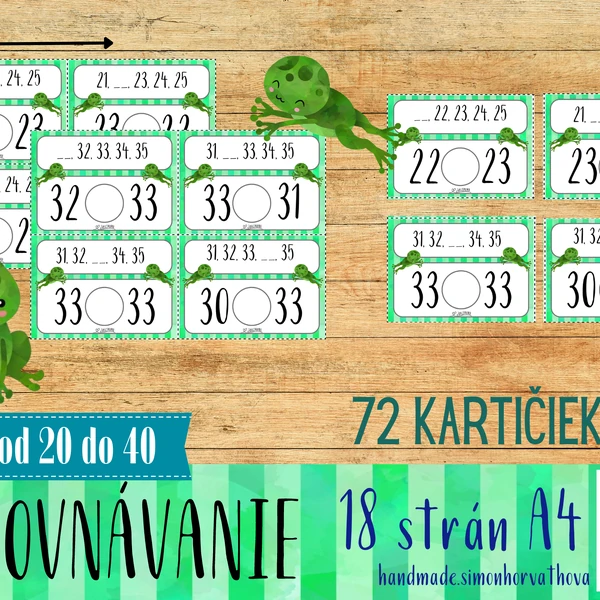 Porovnávání od 20 - 40, Matematika do 40