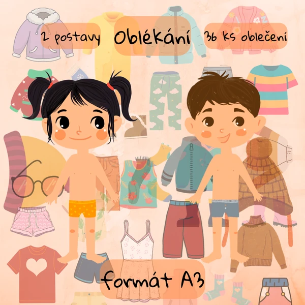 Oblékání postav + oblečení