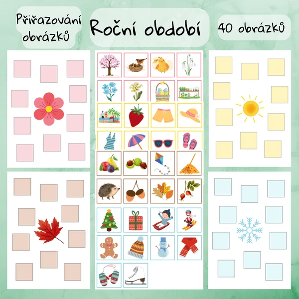 Roční období třídění obrázků