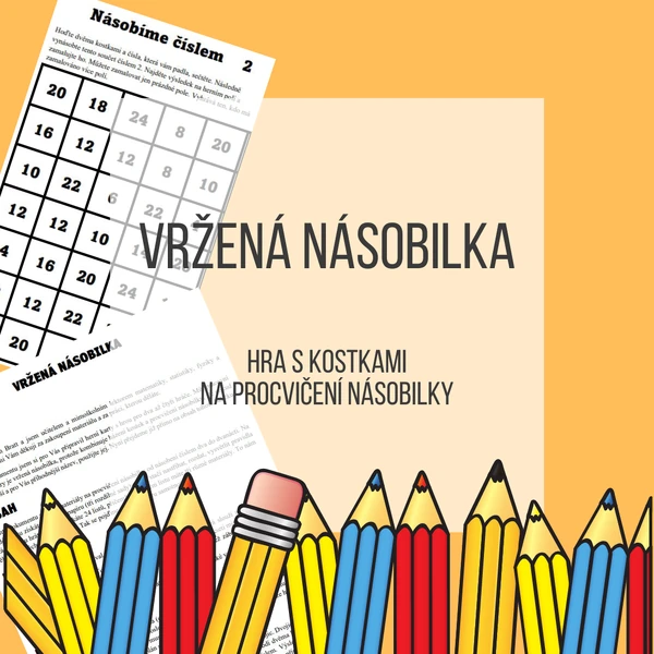 Vržená násobilka - hra s kostkami na procvičení násobilky