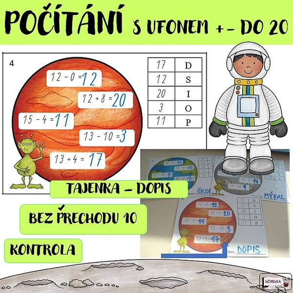 Počítání s ufonem +- do 20