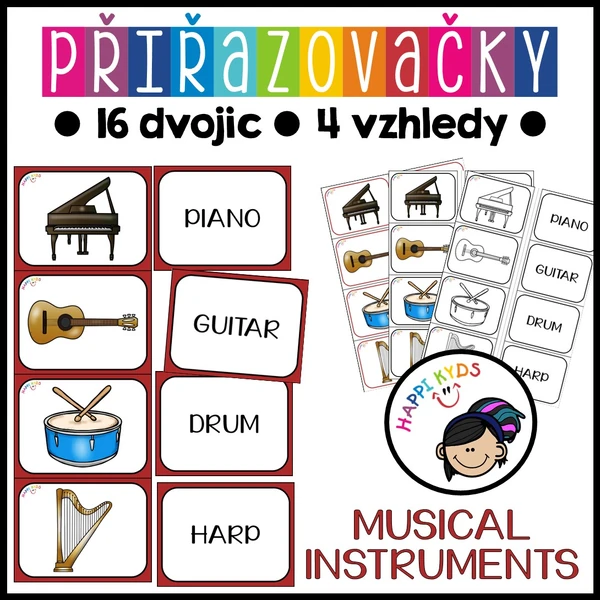 Přiřazovačky - MUSICAL INSTRUMENTS