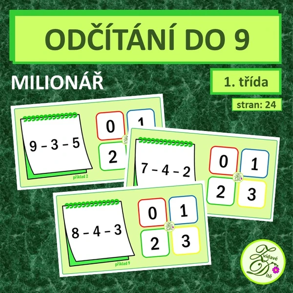 Odčítání do 9