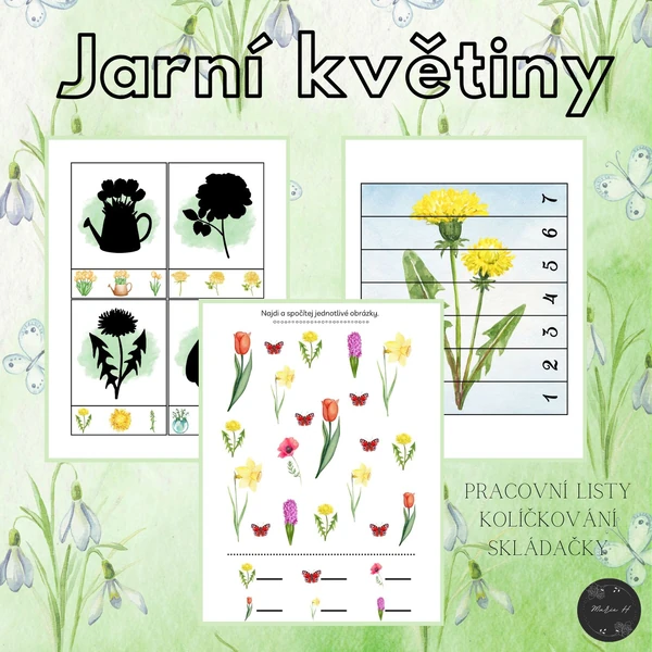 Jarní květiny, soubor aktivit