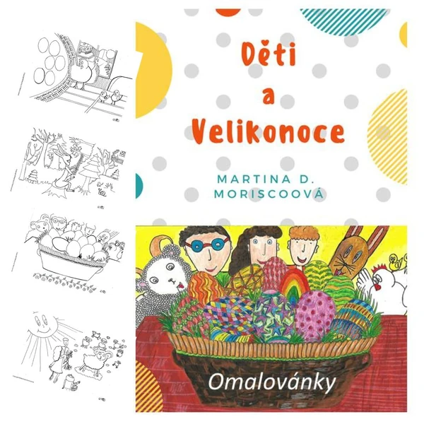 Děti a Velikonoce - Omalovánka 