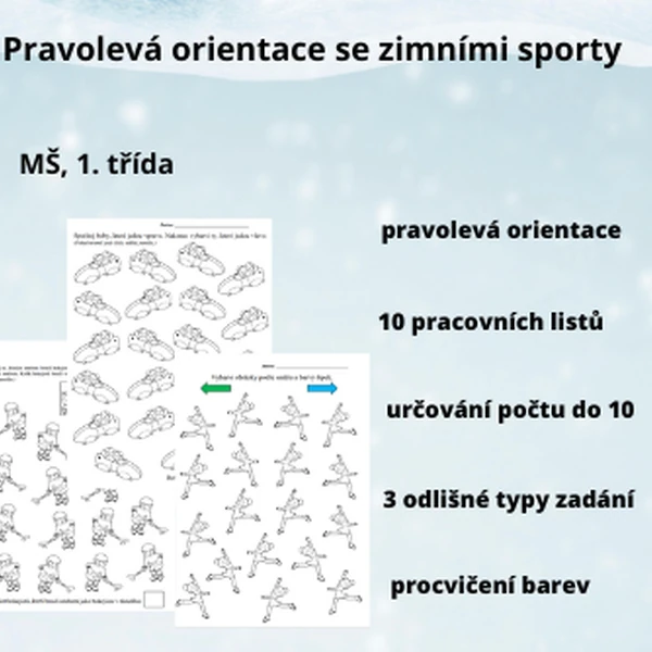 Pravolevá orientace se zimními sporty