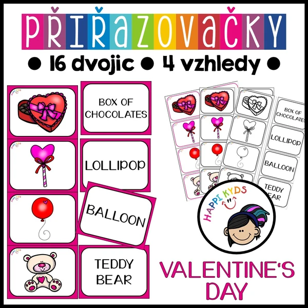 Přiřazovačky - ST. VALENTINE'S DAY
