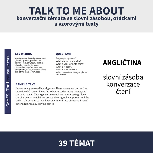 TALK TO ME ABOUT (English conversation & writing)