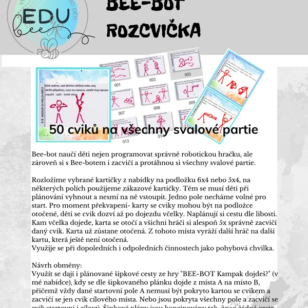 BEE-BOT ROZCVIČKA