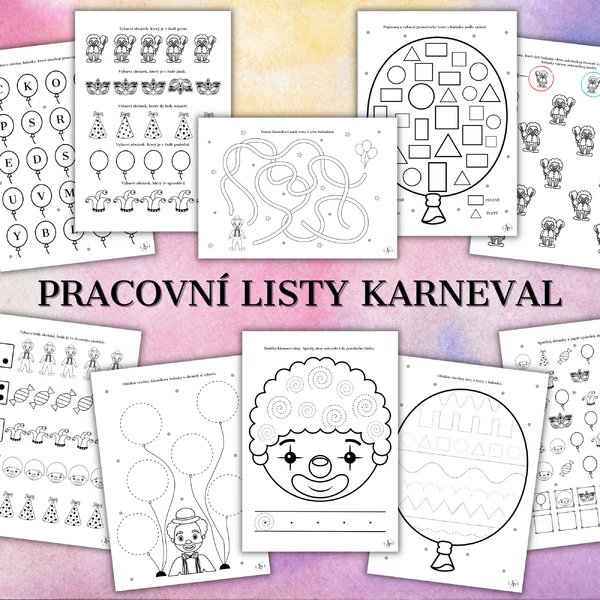 Karneval pracovní listy