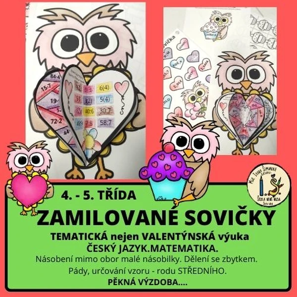Tematická nejen VALENTÝNSKÁ VÝUKA  4. - 5. TŘÍDA
