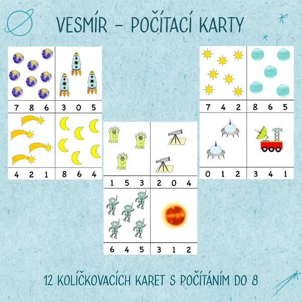 Vesmír - Počítací karty