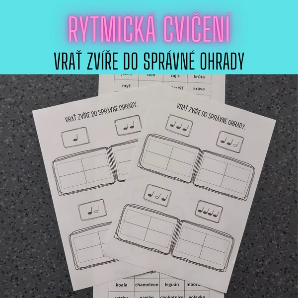 Rytmická cvičení - Vrať zvíře do správné ohrady