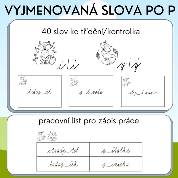 Vyjmenovaná slova po P