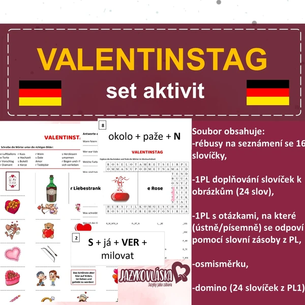 Valentinstag set aktivit