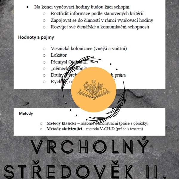 Vrcholný středověk II. - Plán hodiny