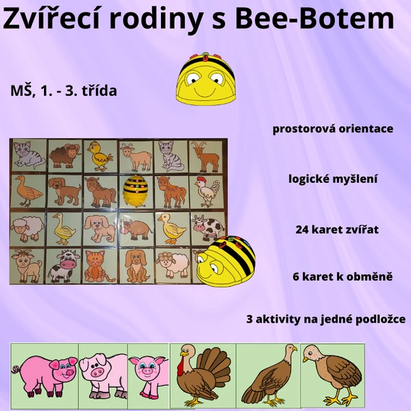Zvířecí rodiny s Bee-Botem