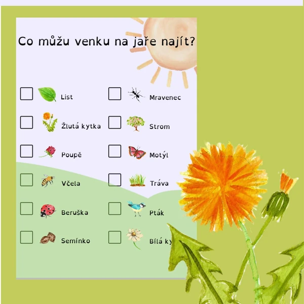 Co můžu na jaře venku najít?